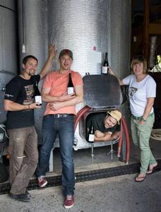 Gibbston Valley Winemakers &#8211; (L-R) Matt Swirtz, Christopher Keys, Terence Vallelunga and Sacha Herbert.